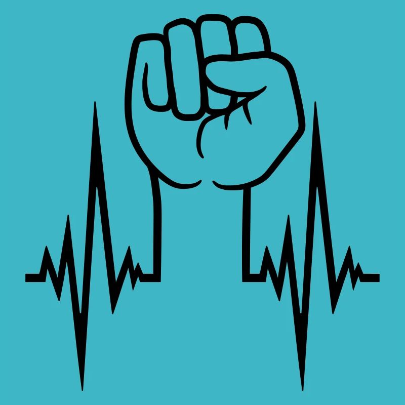 puls herzschlag frquenz faust revolution hand stre