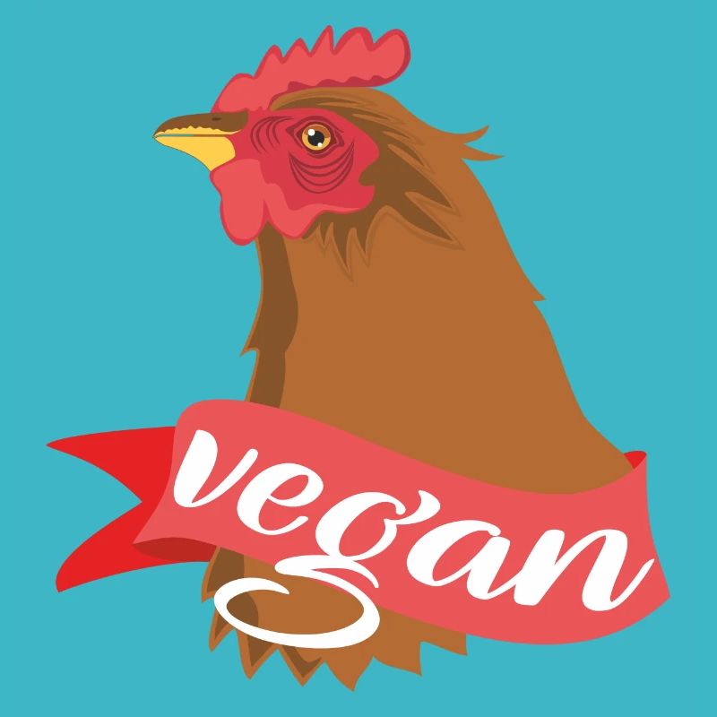 Poule végétalienne