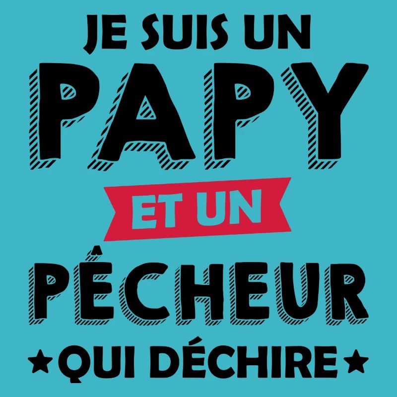 papy et pêcheur qui déchire / papy pêcheur