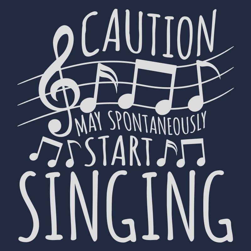 may spontaneously start singing