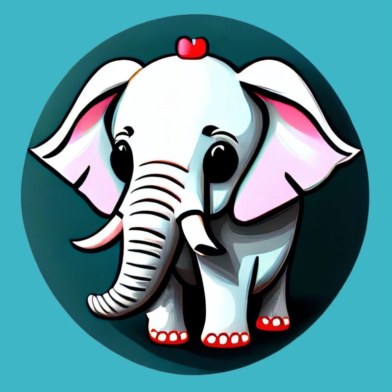 Kleiner Elefant Cartoon niedlich Abenteuer 16
