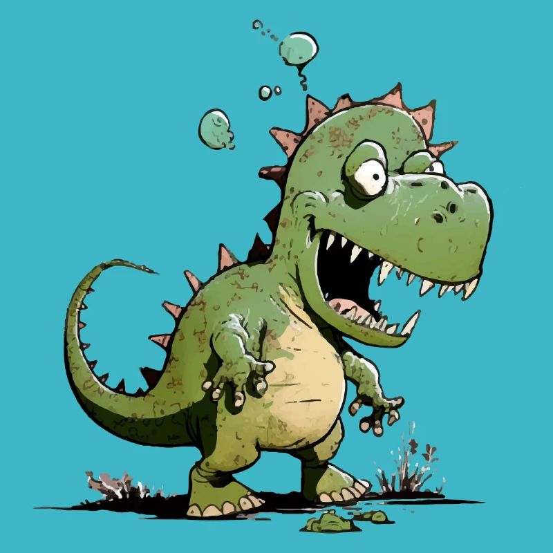 Kroki the funny dinosaur