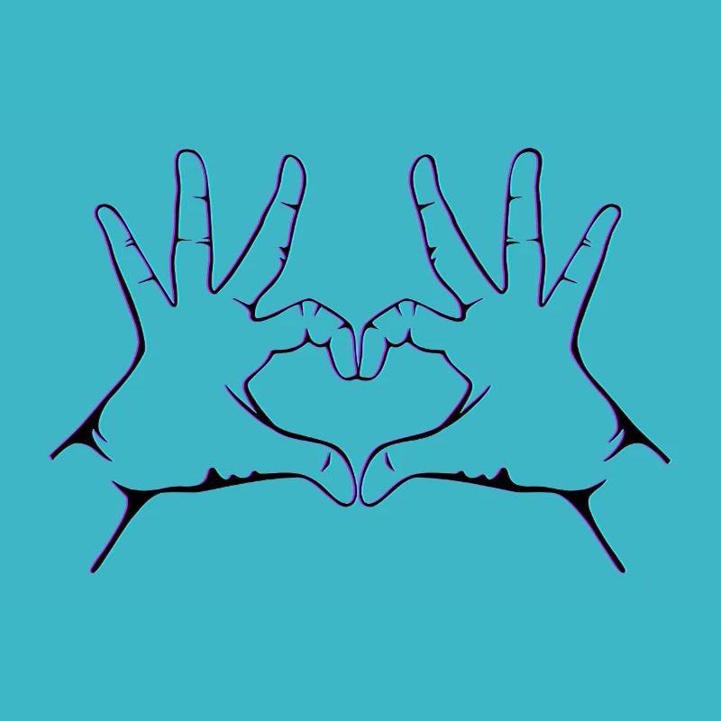 Hand Herz Geste Handherz geste Hand Herzgeste
