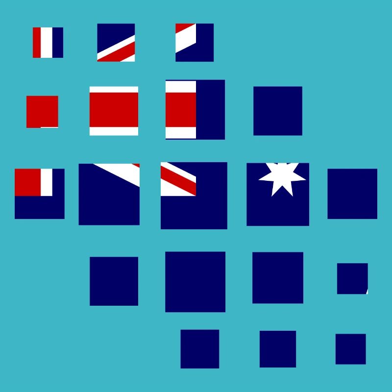 Drapeau australien sous le drapeau australien