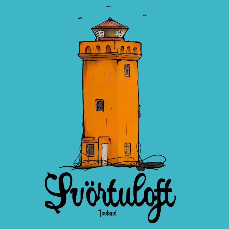 Svörtuloft Leuchtturm, Island