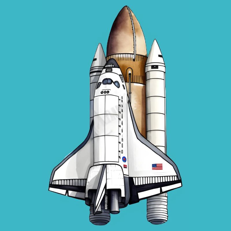 Navette spatiale au décollage