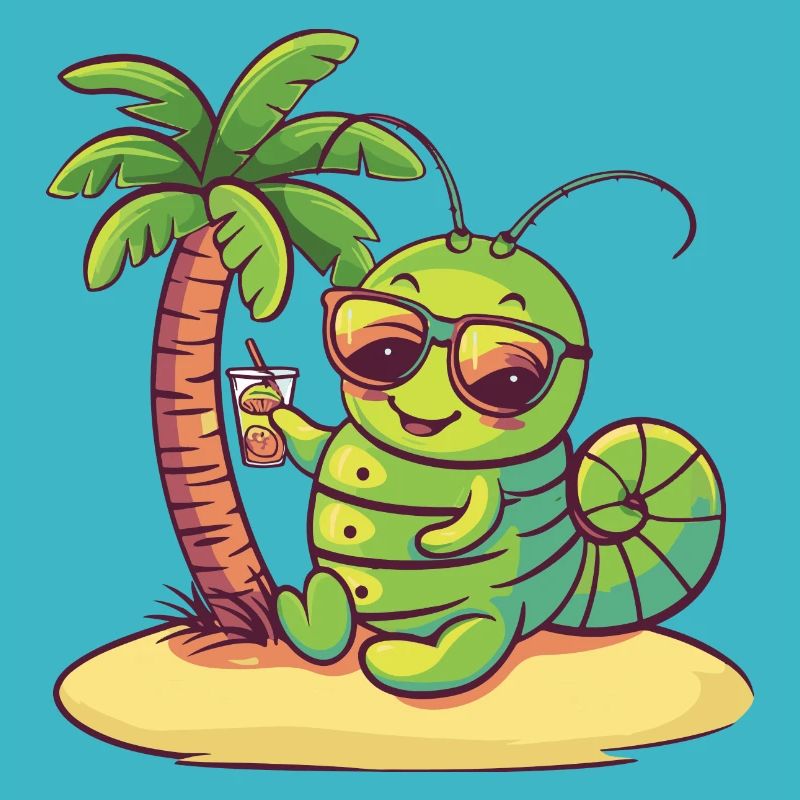 Wurm Sommer Strand Urlaub
