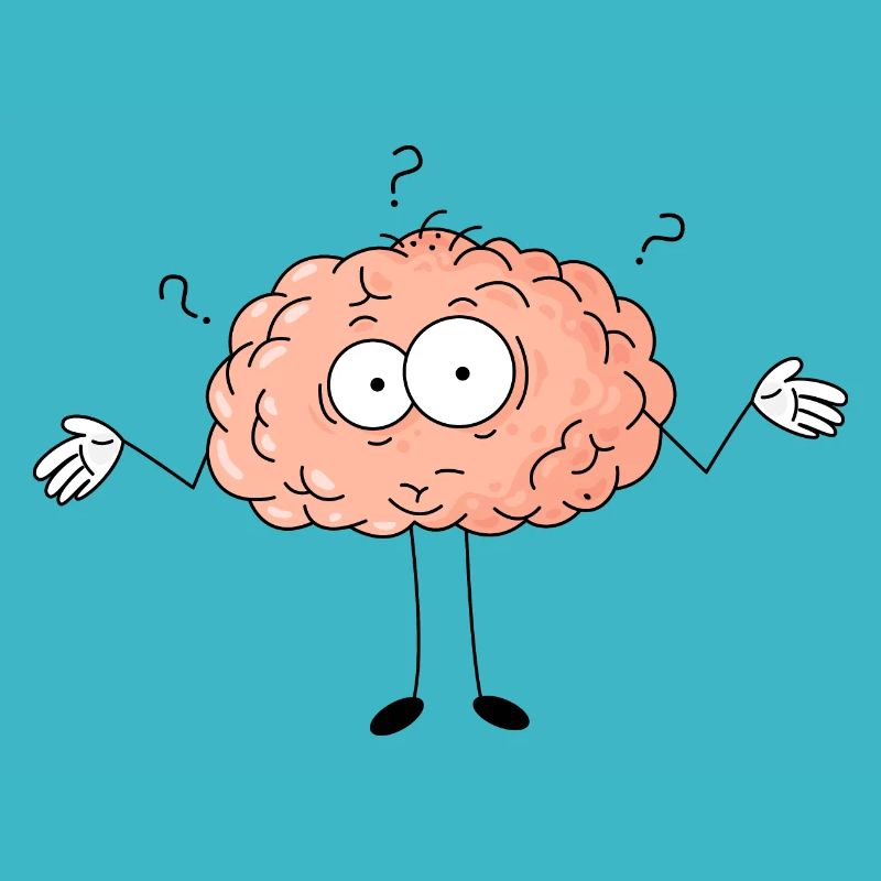 Comic Brain Wonder Question Mark