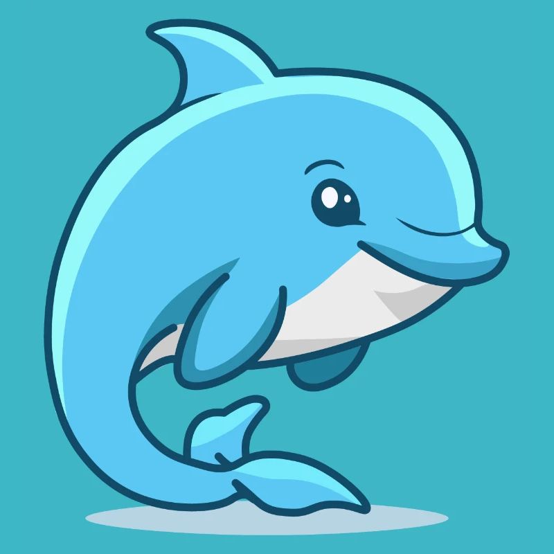 Illustration de dauphin mignon