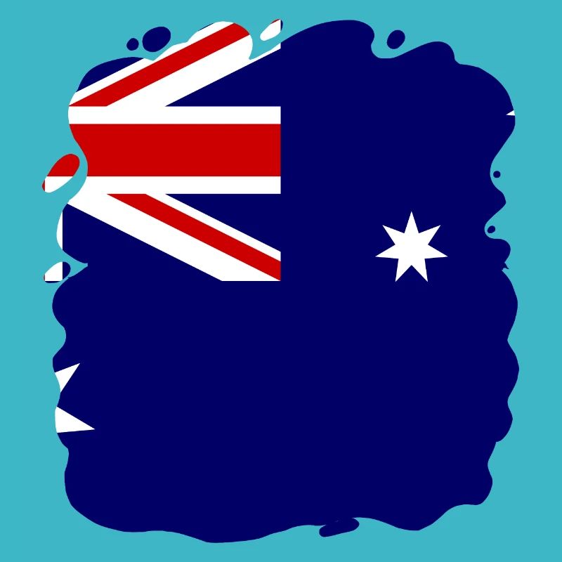 Drapeau australien sous drapeau australien