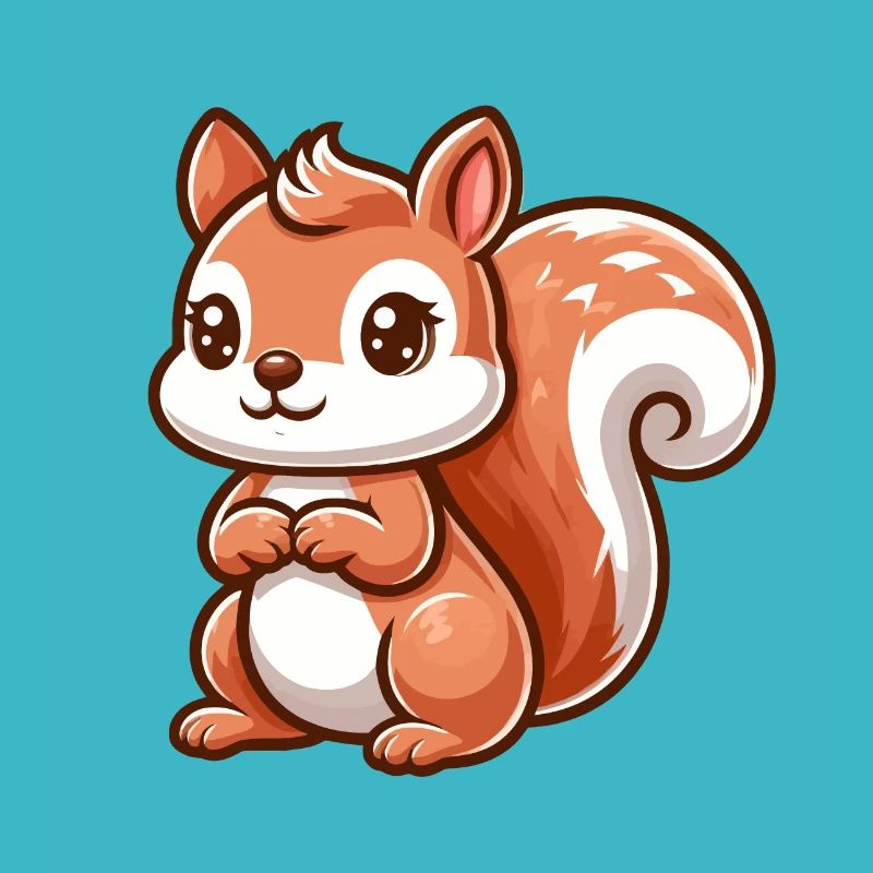 Petit écureuil mignon