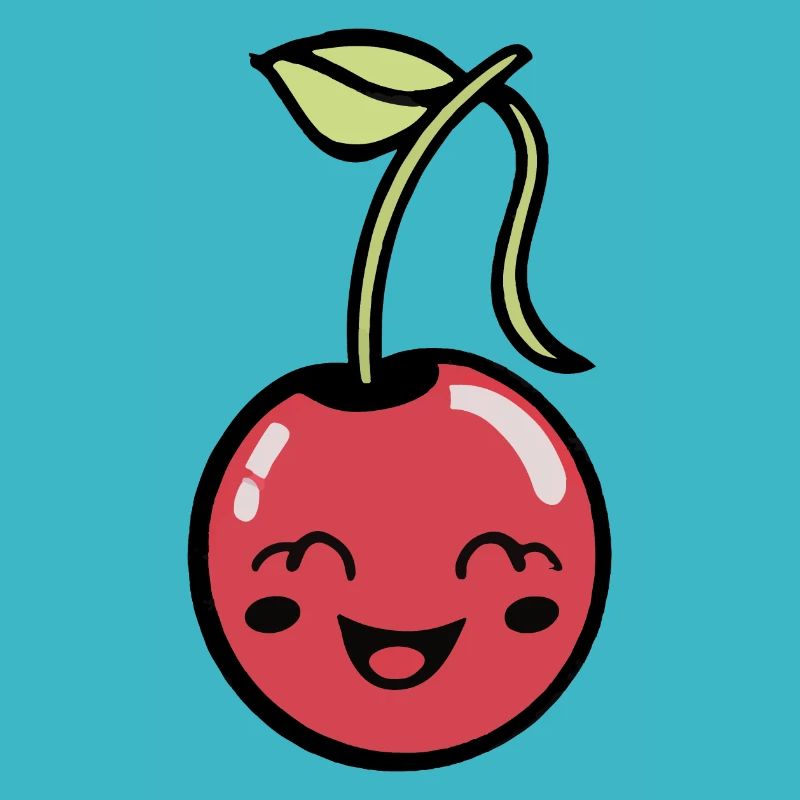 Cerise douce avec visage