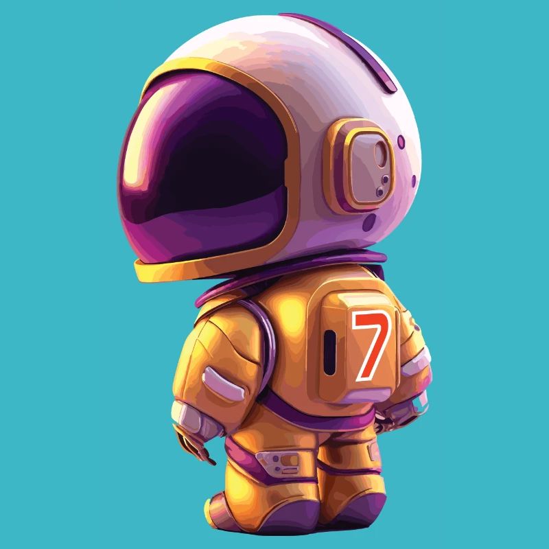 Space Kid Young Astronaut Geburtstag sieben