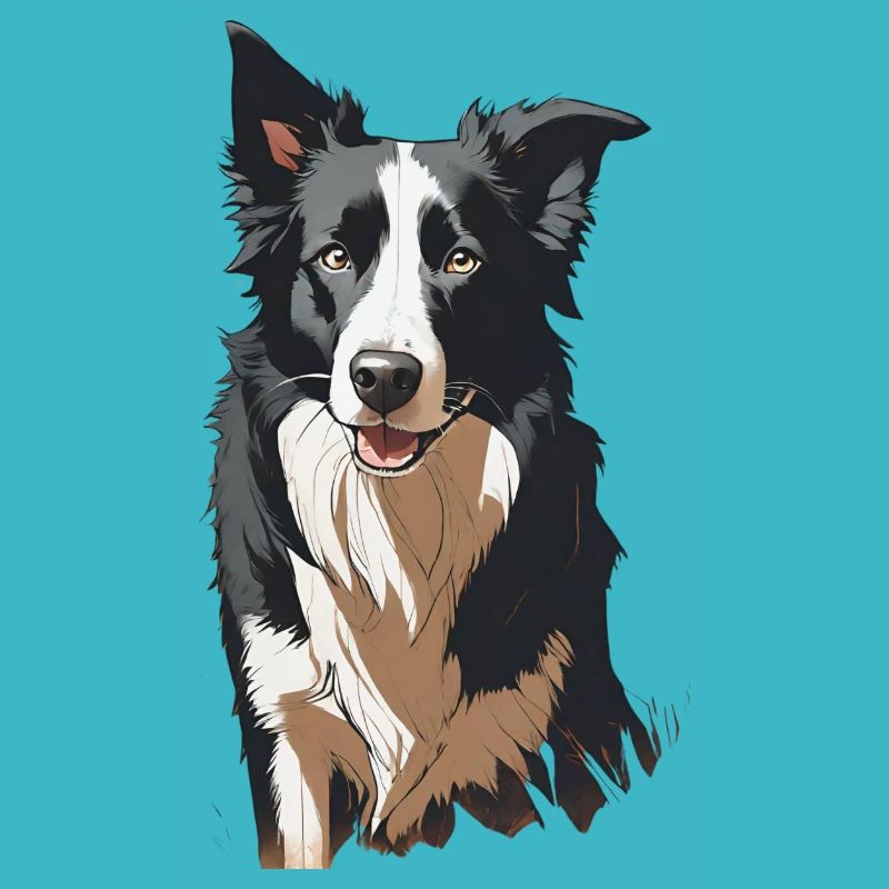 Border collie silhouette