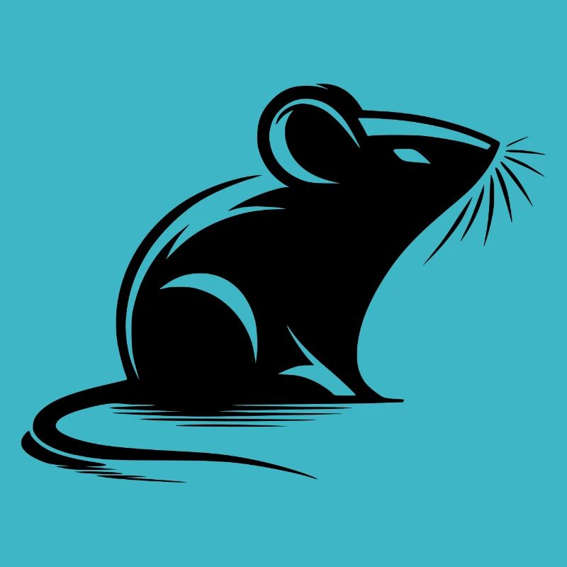 Style de tatouage de dessin de souris