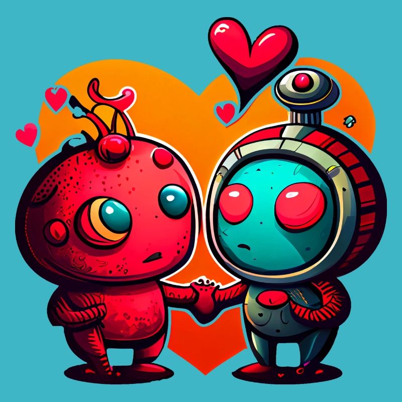 Les robots de la Saint-Valentin adorent #love