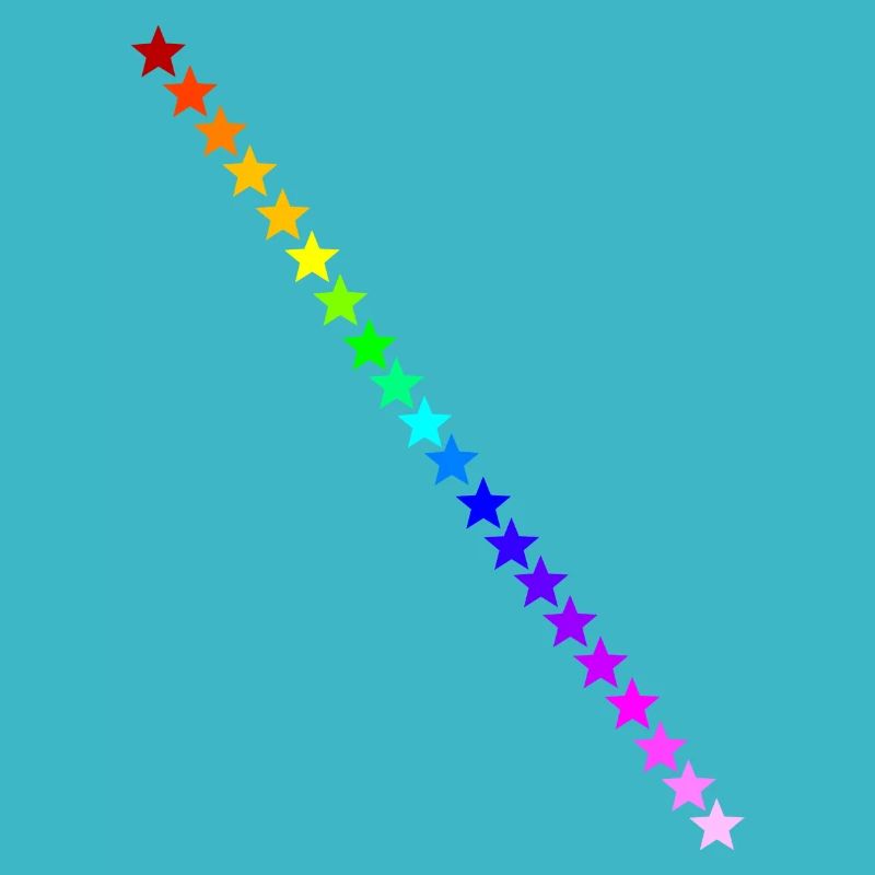 Sterne Regenbogen Geschenkidee bunt Farben