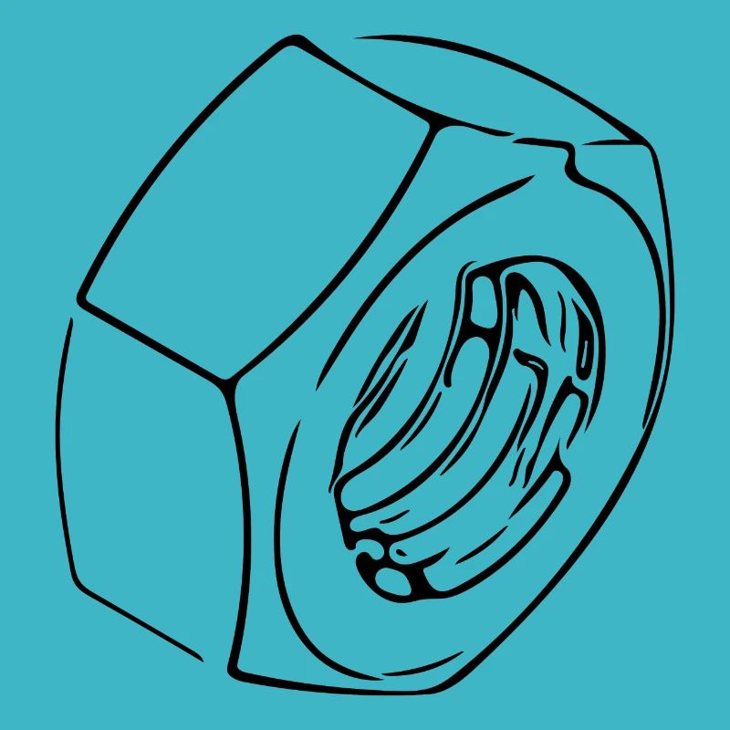 Screw nut with vintage thread