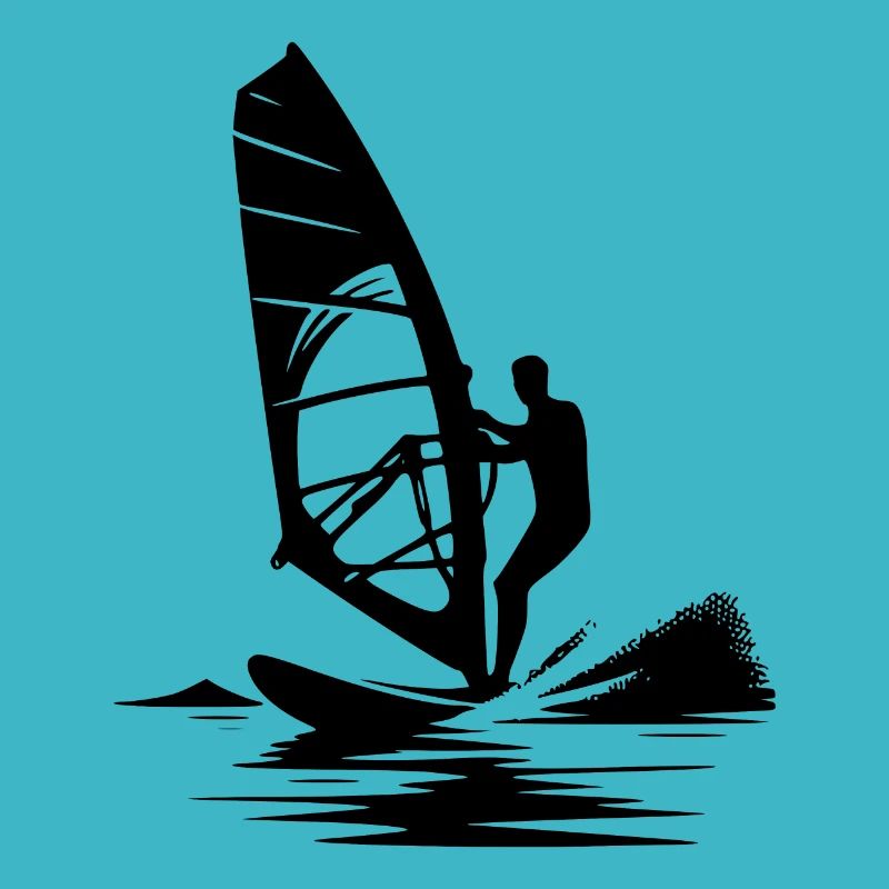 Surftechnik mit Windkraft Wind und Meeresbrise