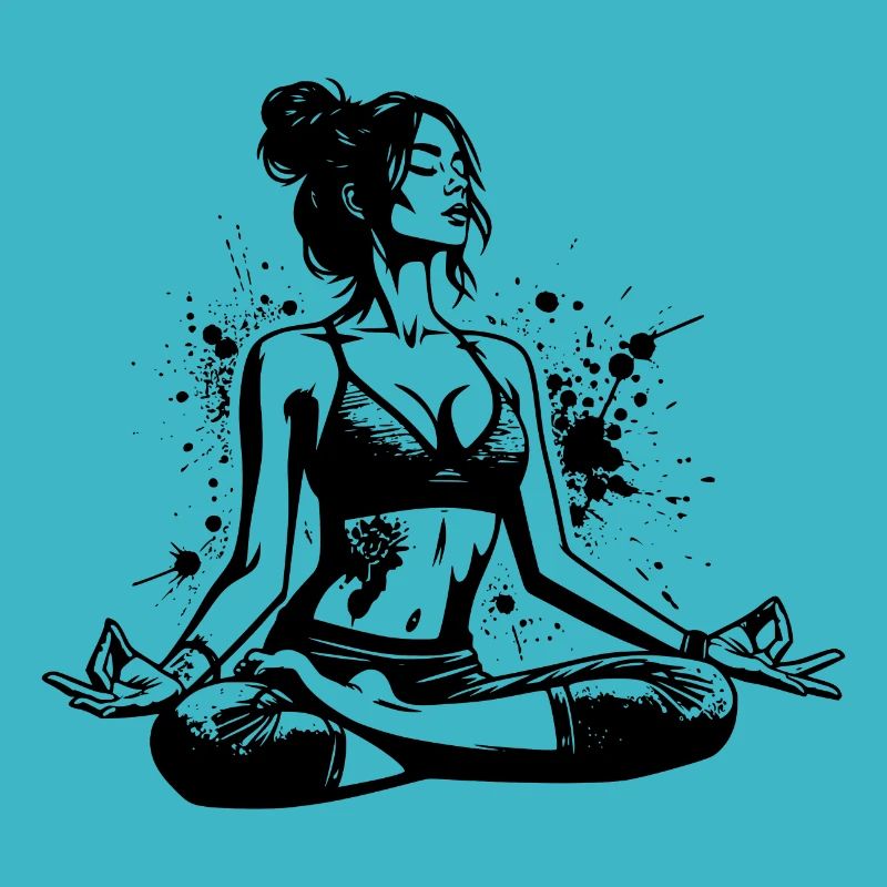 Yoga student doing relaxation exercise for the soul