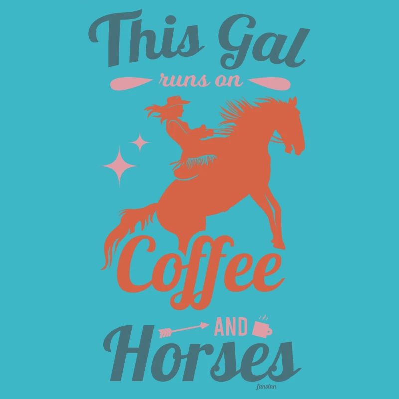 Dieses Mädchen liebt Kaffee und Pferde Muttertag