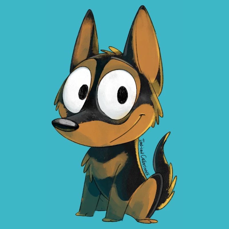 Kelpie noir et feu