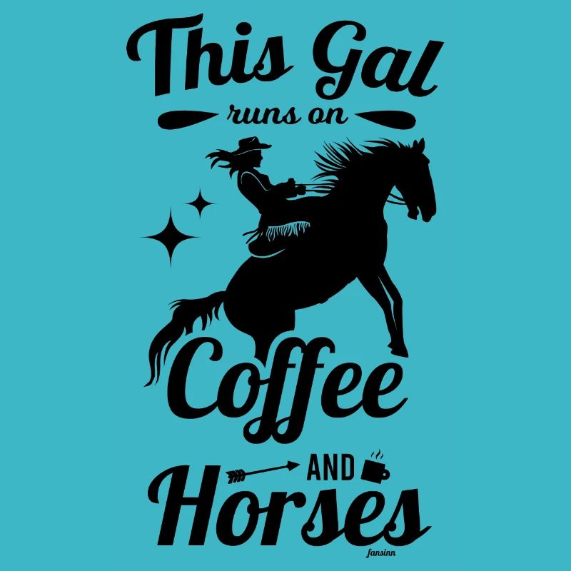 Fille équitation café cheval mère cadeau