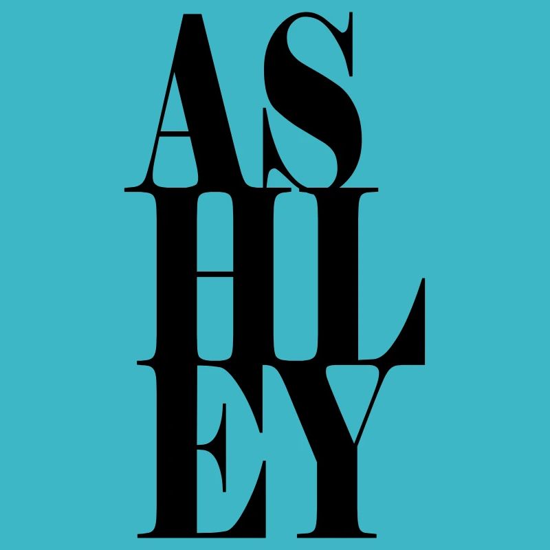 Ashley Surname First name Modern font Word Art