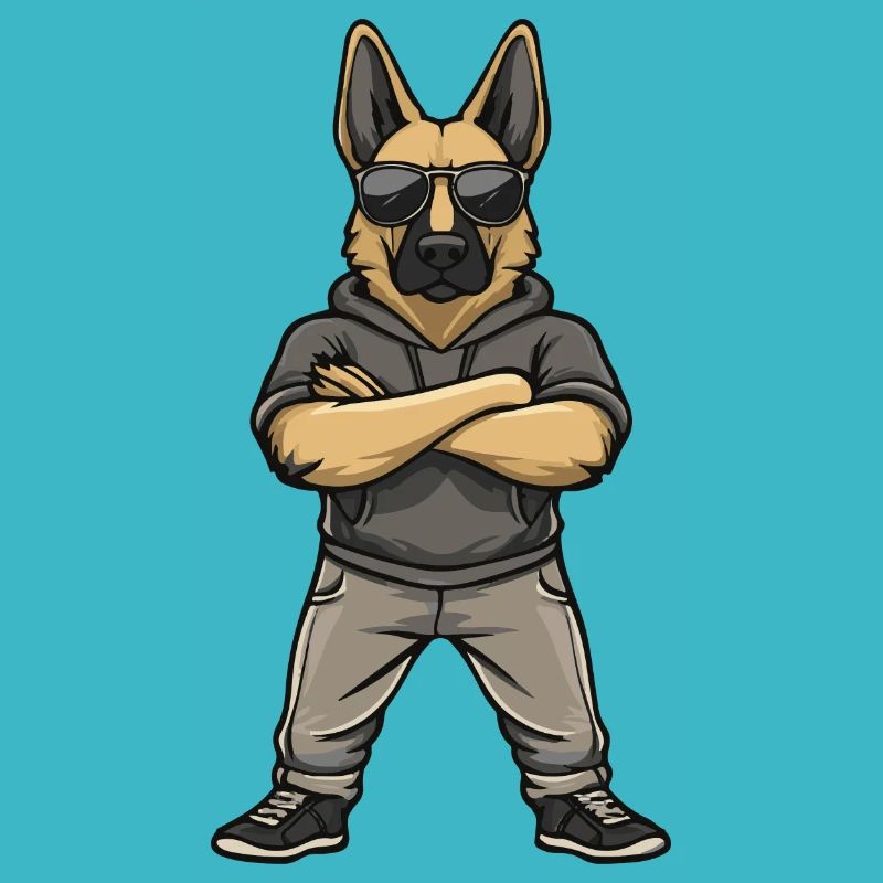 Schäferhund Comic