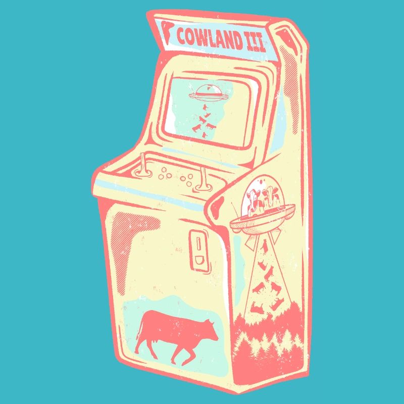Retro Arcade Alien Kuh