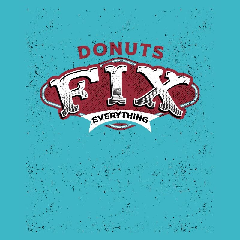 Donuts Fix Everything Retro-Vibe