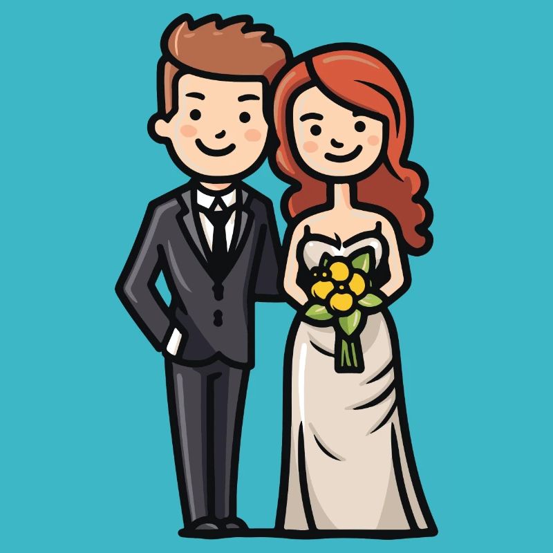 Wedding Bride Groom Newlyweds