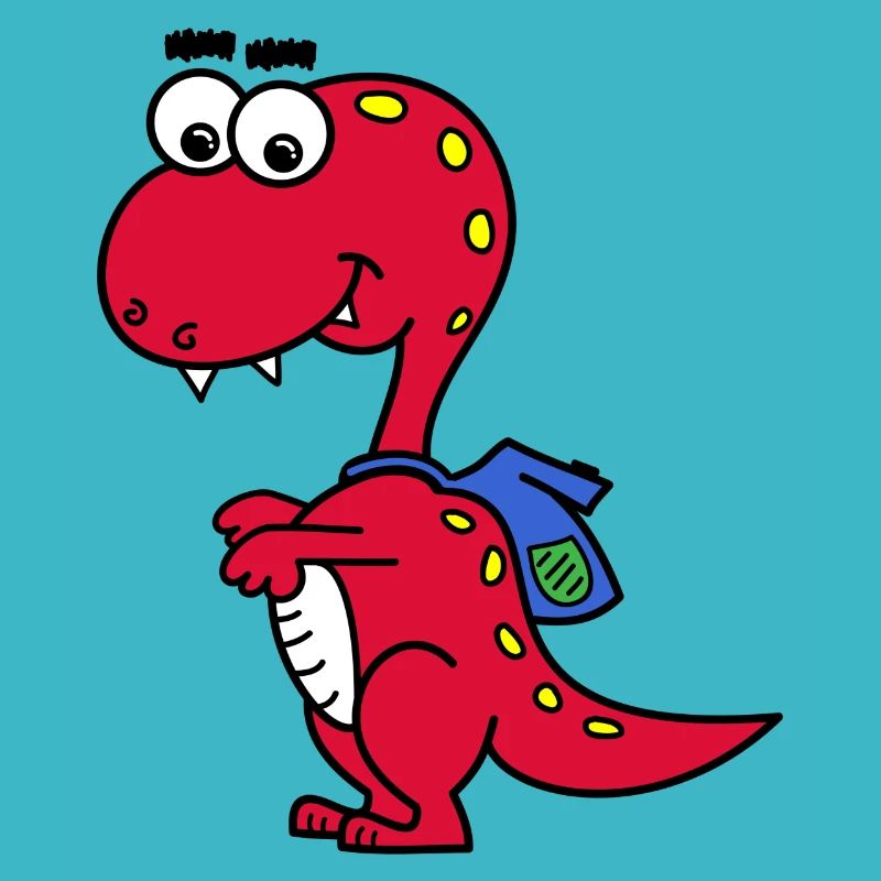 T-Rex avec sac à dos