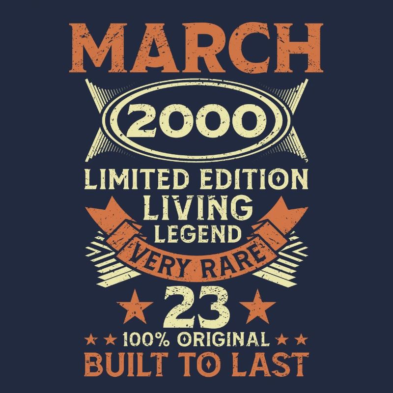23e anniversaire Mars Né en 2000 Idée cadeau