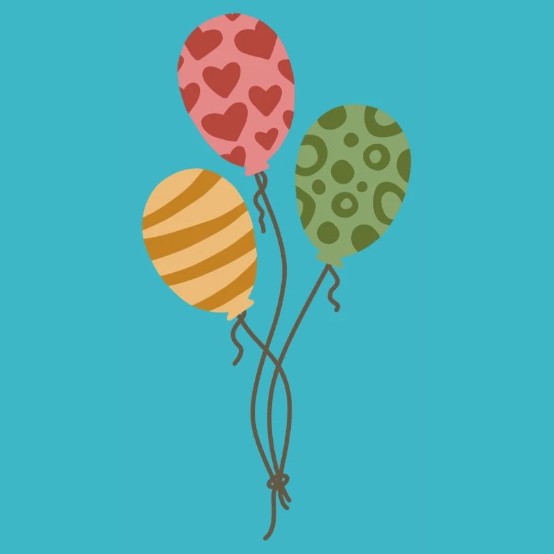 Ballons Luftballons Geburtstagsgeschenk Pastell