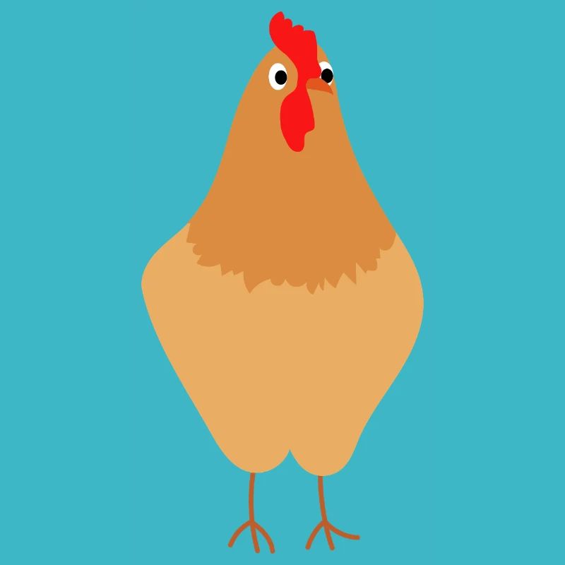 Poulet effrayant mignon - Idée cadeau