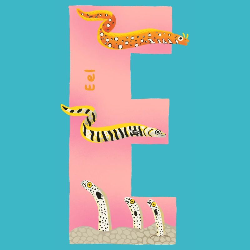 E Alphabet Rosa