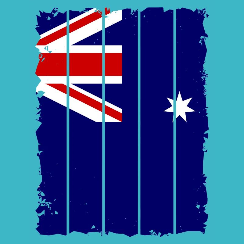 Drapeau australien sous le drapeau australien