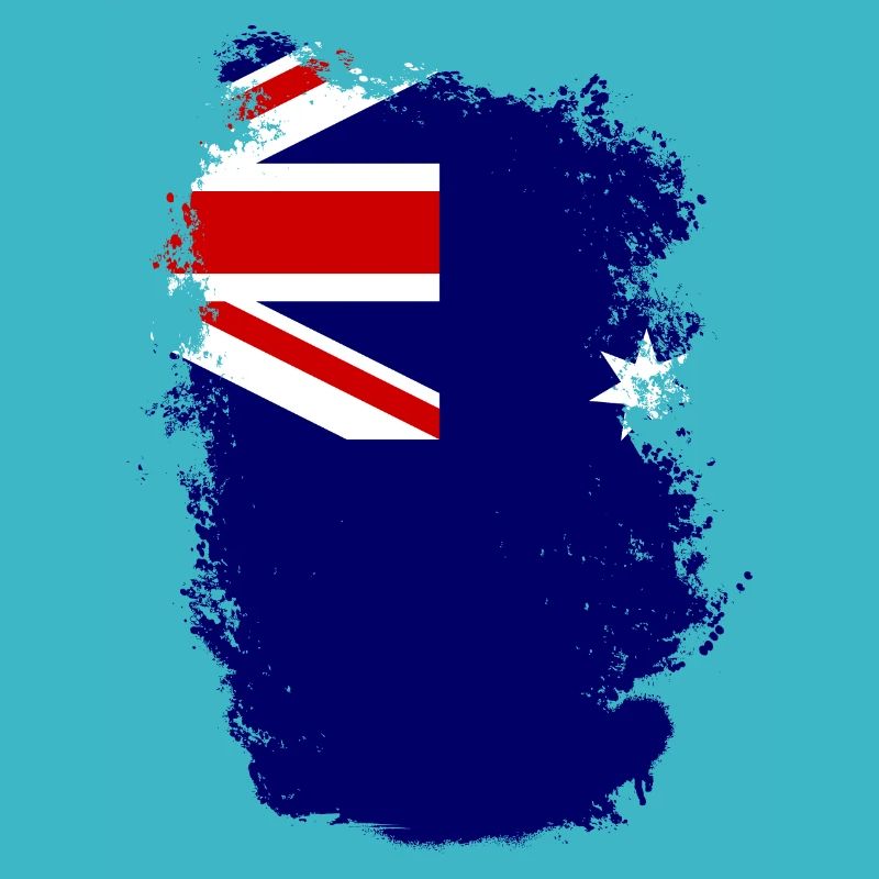 Drapeau australien sous drapeau australien