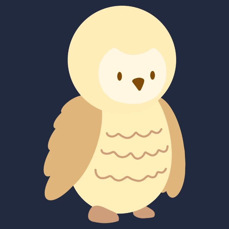 Kleine beige Eule
