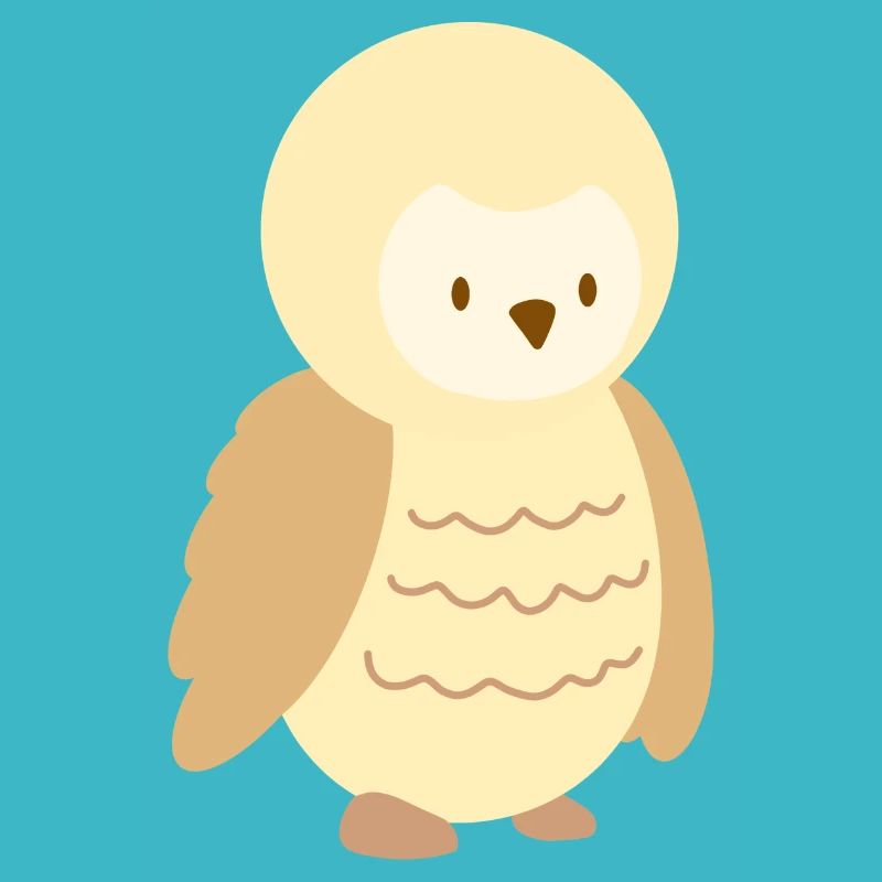 Kleine beige Eule