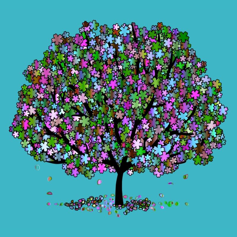 Bunter Baum