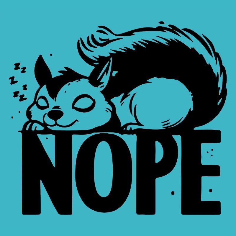 Nope Eichhörnchen Faulenzer Geschenkideen