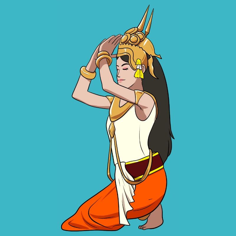 Cambodia Tradition Dance Khmer Apsara I Gift