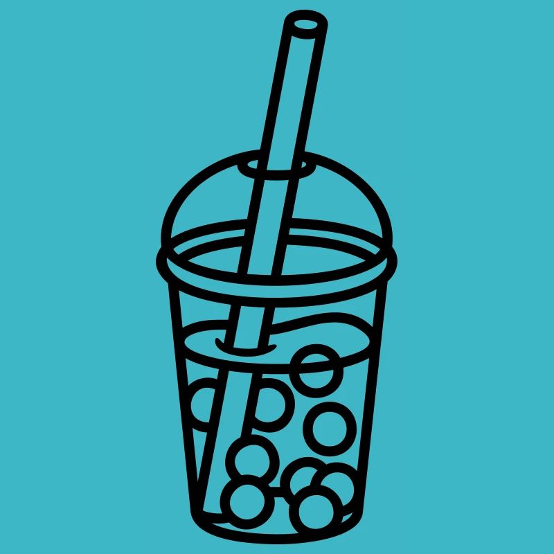 Comic Bubble Tea Design