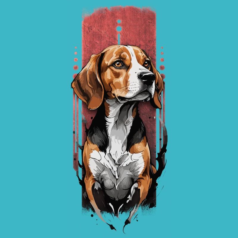 Inquisitive Companion: Beagle Portrait