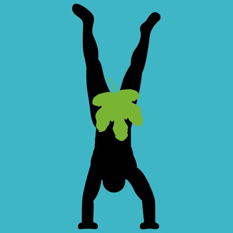 Adam does handstand