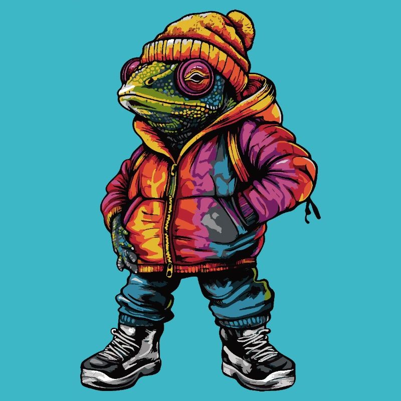 Caméléon Funny Winter