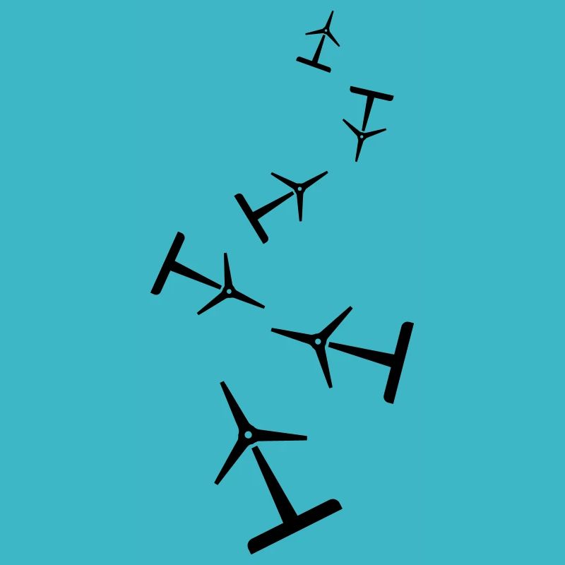 Silhouette d’éolienne