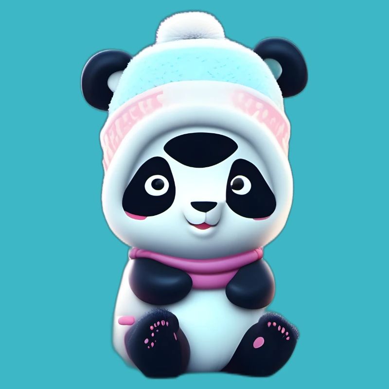 Panda in the snow